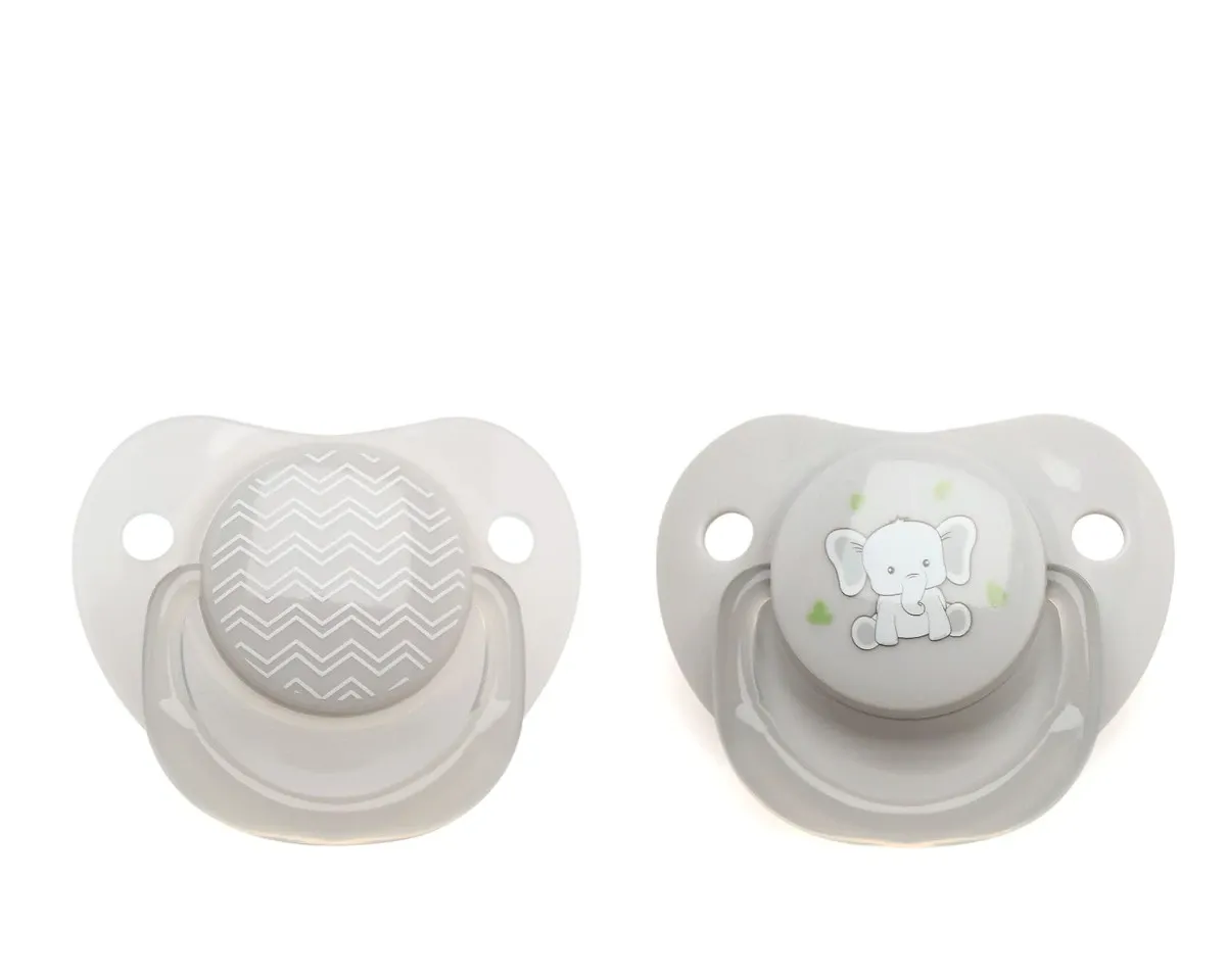 Kiokids Set 2 Succhietto Grigio Elefante 6m+