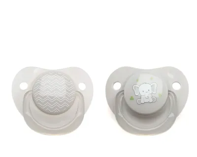 Kiokids Set 2 Succhietto Grigio Elefante 6m+