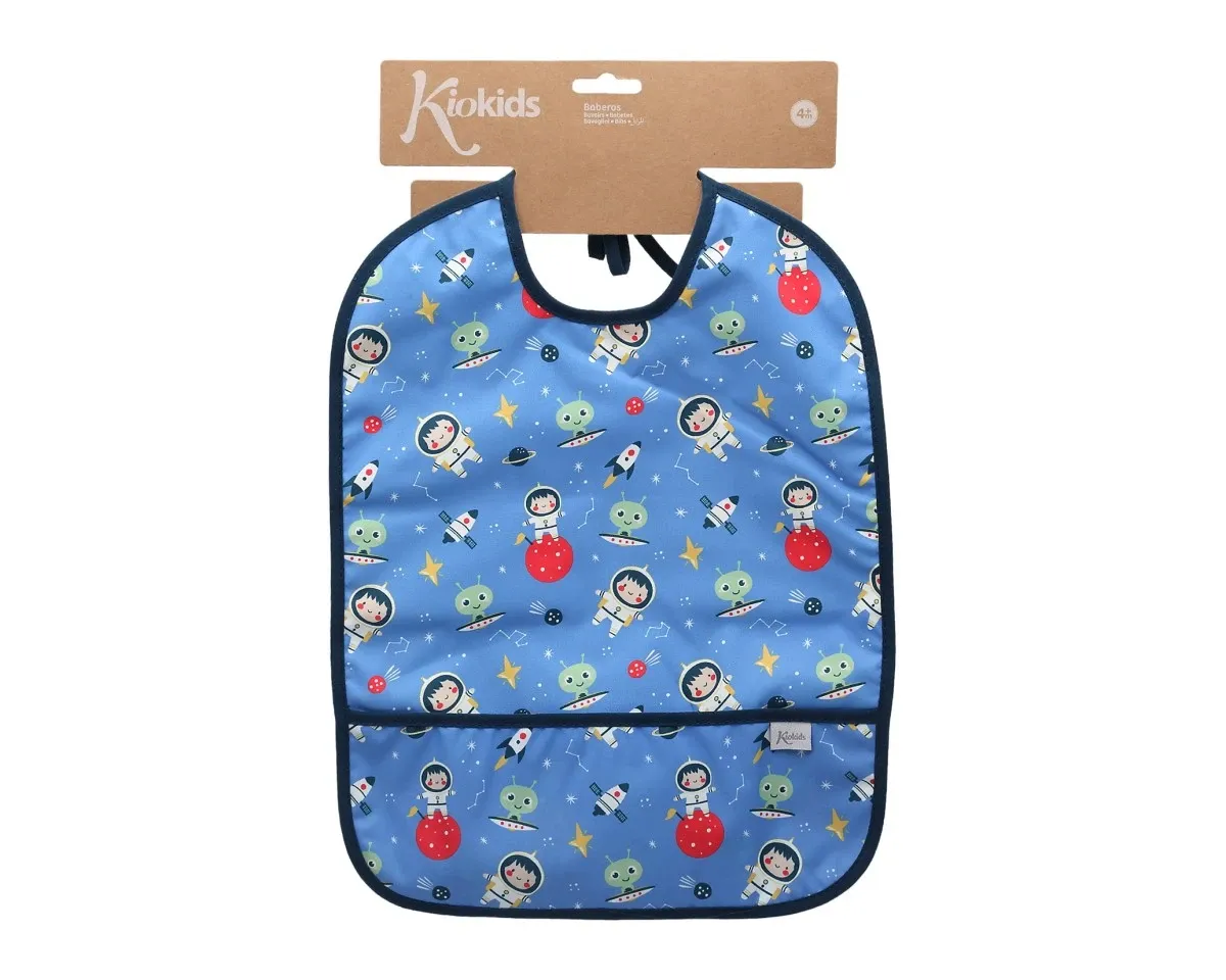 Kiokids Bavaglino Impermeabile Blu