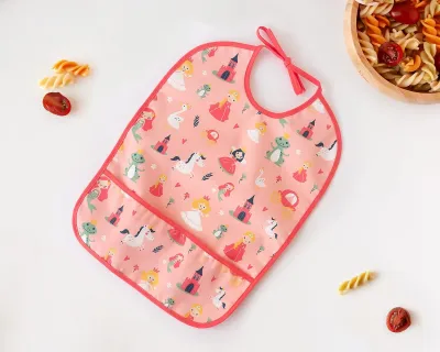 Kiokids Bavaglino Impermeabile Rosa