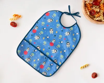 Kiokids Bavaglino Impermeabile Blu