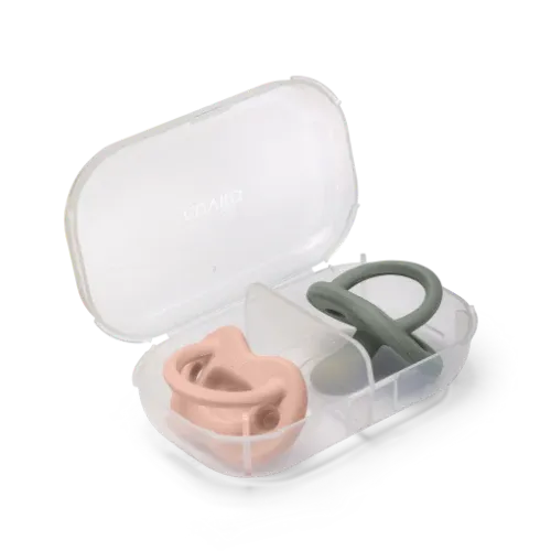 Nuvita Succhietto Orthosoft Light in Silicone English Rose / Sage Green