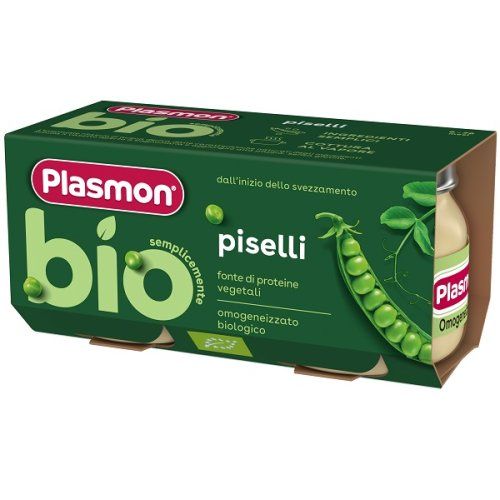 Plasmon Bio Omogeneizzato di Verdure Piselli 2x80g