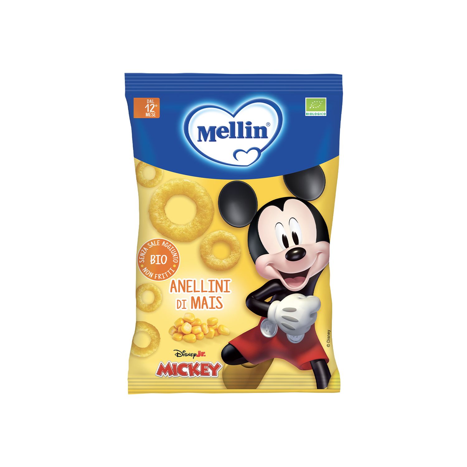 Mellin Snack Anellini di Mais 15g