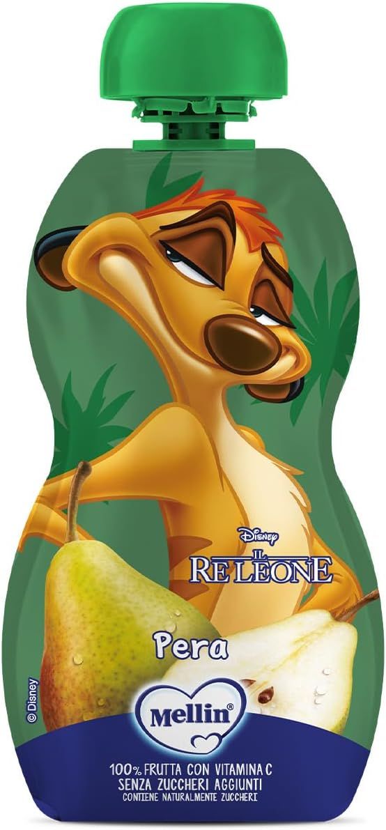 Mellin Pouches Re Leone Pera 110g