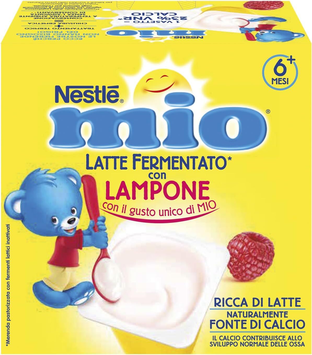 Nestle Mio Merende Latte Fermentato Lampone 4x100g