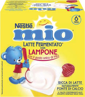 Nestle Mio Merende Latte Fermentato Lampone 4x100g