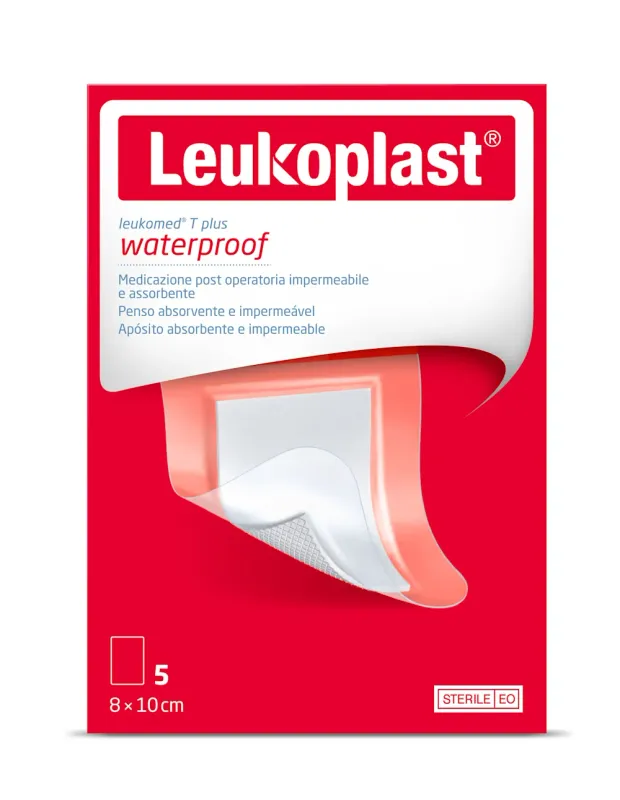Leukoplast Leukomed T Plus Water Proof  Medicazione Post Operatoria 7,2 x 5