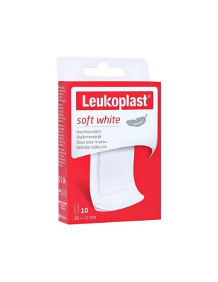 Leukoplast Soft White Cerotto Adesivo Alta Assorbente 7,2 x 3,8  10pz