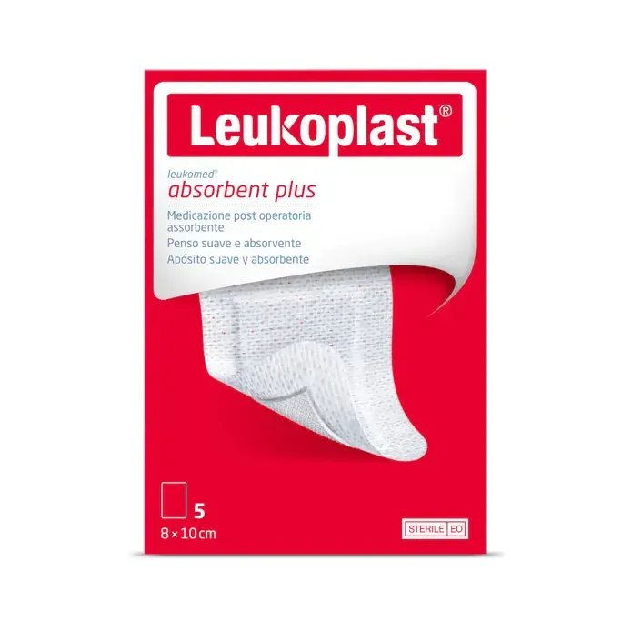 Leukoplast Leukomed T Plus Waterproof Medicazione Trasparente Impermeabile 8 x 10  5pz