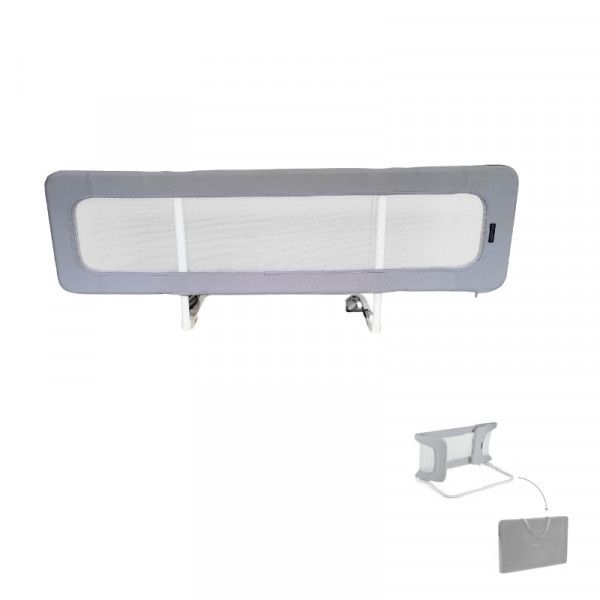 Aziamor Pop Barriera Letto Richiudibile Grigio 150x45 cm