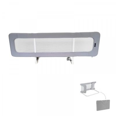 Aziamor Pop Barriera Letto Richiudibile Grigio 150x45 cm