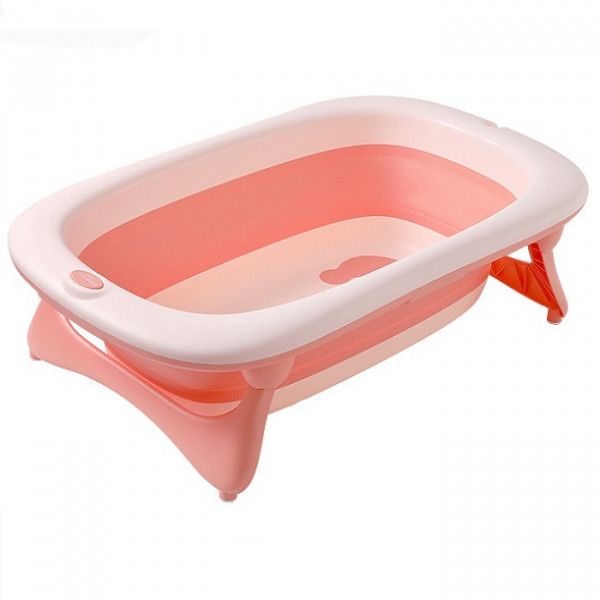 Aziamor Pocket Vaschetta per il Bagnetto Neonato 0-12 Mesi Rosa