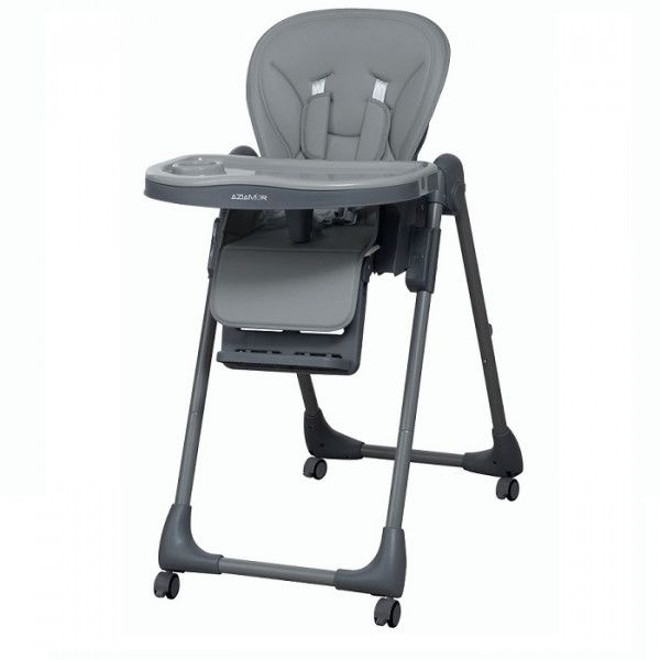 Aziamor Belli Seggiolone Pappa per Neonato Colore Grigio