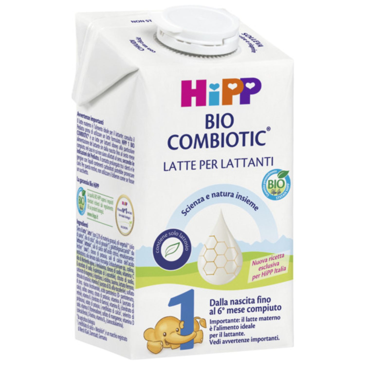 Hipp Latte Combiotic 1 per Lattanti Liquido 12 x 500 ml