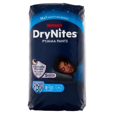 Huggies Pannolino Drynites Boys 8-13 Anni 30-48Kg da 9pz