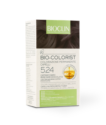 Bioclin Bio Colorist Colorazione Permanente Capelli Castano Chiaro Beige Rame Cioccolato 5,24