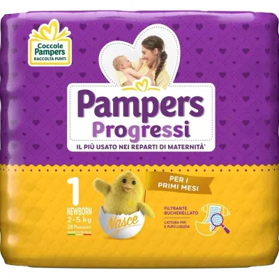 Pampers Pannolino Progressi Newborn 2-5 kg da 28pz