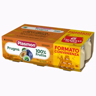 Plasmon Omogeneizzato di Frutta Prugna 6X80g