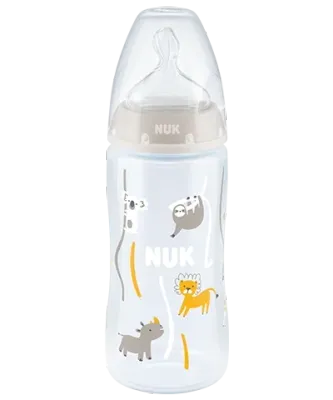 Nuk Biberon FC Temperature Control +PP Silicone 300ml 6-18 Mesi