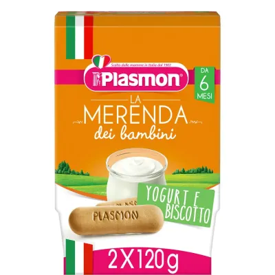 Plasmon Merenda Biscotto Yogurt 2x120g