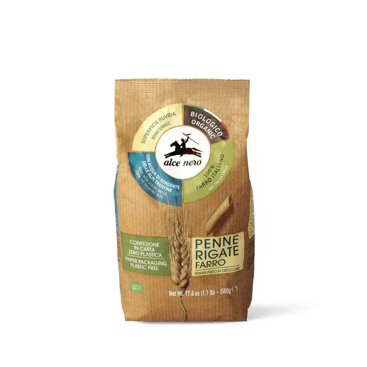 Alce Nero Pasta Penne Rigate al Farro 500g