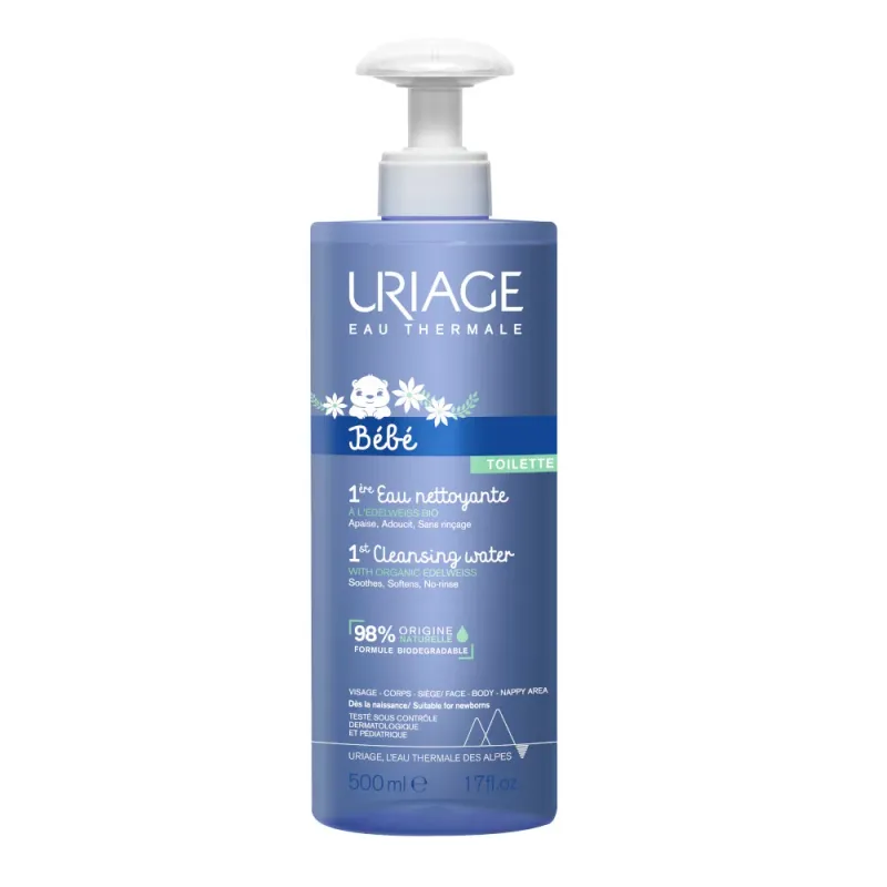 Uriage Bebe 1ere Eau Nettojante Acqua Detergente Senza Risciacquo 500ml