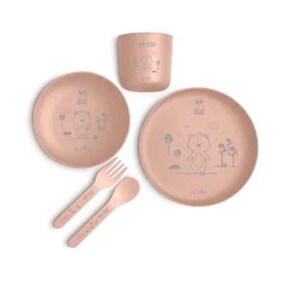 Nuvita Set Pappa Bioplasticada English Rose da 5 pz