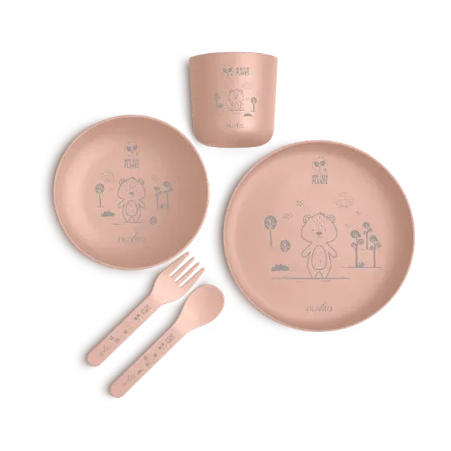 Nuvita Set Pappa Bioplasticada English Rose da 5 pz