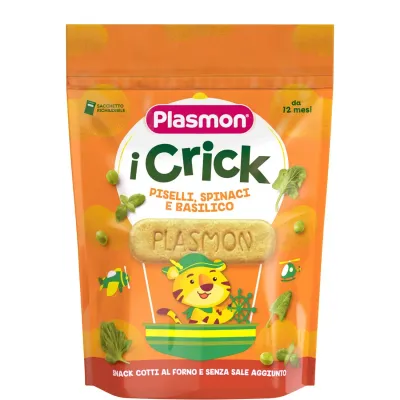 Plasmon Biscotto Crick Spinaci e Piselli 100g