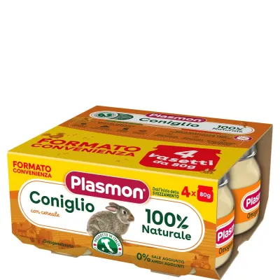 Plasmon Omogeneizzato di Carne Coniglio 4x80g