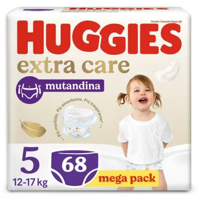 Huggies Mutandina Extra Care Megapack 5 Tg 12-17 kg da 68