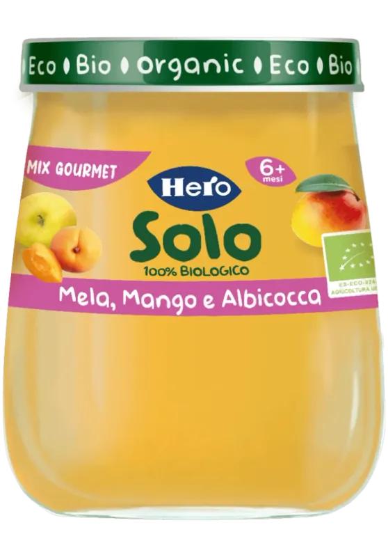 Hero Omogeneizzato di Frutta Mela Mango e Albicocca 120gr