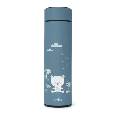Nuvita Borraccia Termica con Termometro 500ml Azzurro