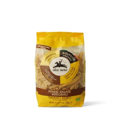 Alce Nero Pasta di Grano Duro Penne Rigate Integrali 500g