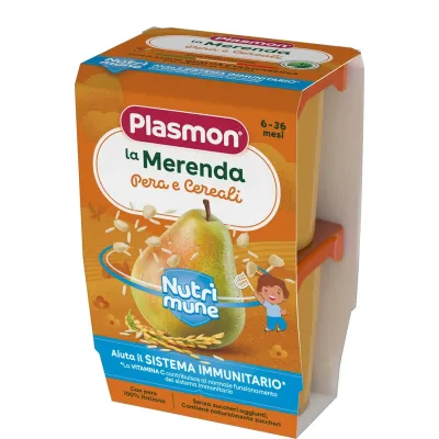 Plasmon Merenda Pera Cereali 2x120g