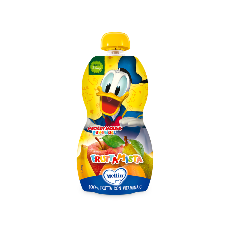 Mellin Pouches Disney Paperino Frutta Mista 110g