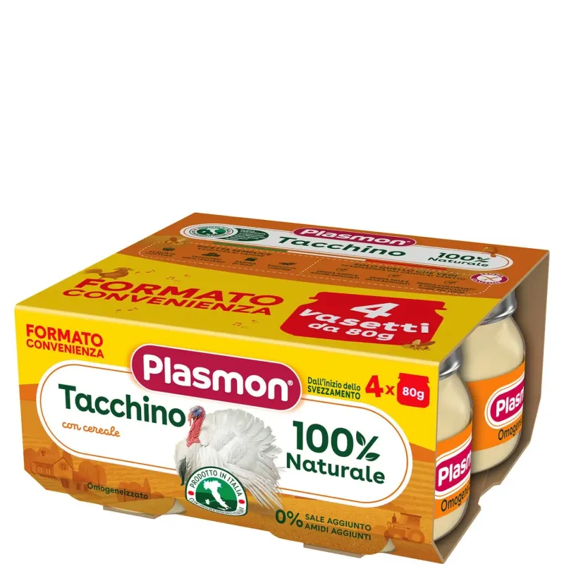 Plasmon Omogeneizzato di Carne Tacchino 4x80g