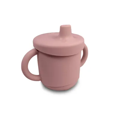 Mizu Baby Taiki Tazza in silicone con due coperchi Rosa