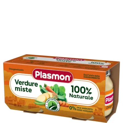 Plasmon Omogeneizzato di Verdure Miste 2x80g