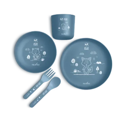 Nuvita Set Pappa Bioplasticada Blu da 5 pz