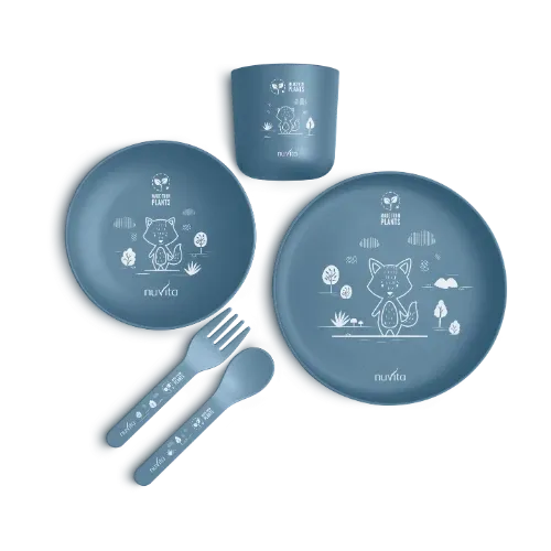 Nuvita Set Pappa Bioplasticada Blu da 5 pz