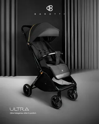 Barotti Ultra Passeggino Nero Ultraleggero da 0 a 36 mesi