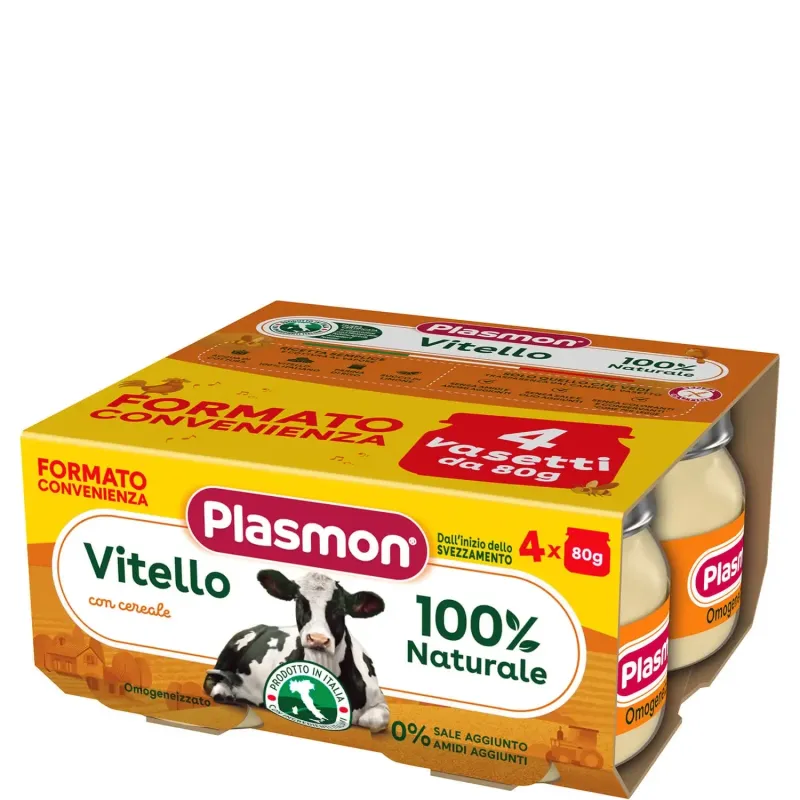 Plasmon Omogeneizzato di Carne Vitello 4x80g