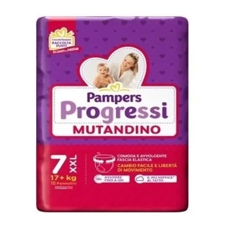 Pampers Mutandino Progressi XXL 17+ kg da 15pz