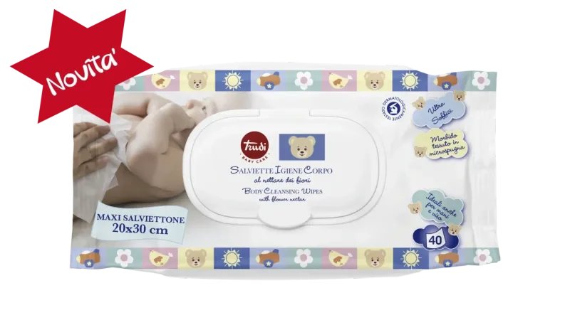Trudi Salviettone Igiene e Corpo Maxi 20 X 30 cm da 40pz