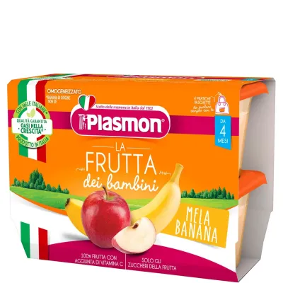 Plasmon Sapori di Natura Mela Banana 4x100g