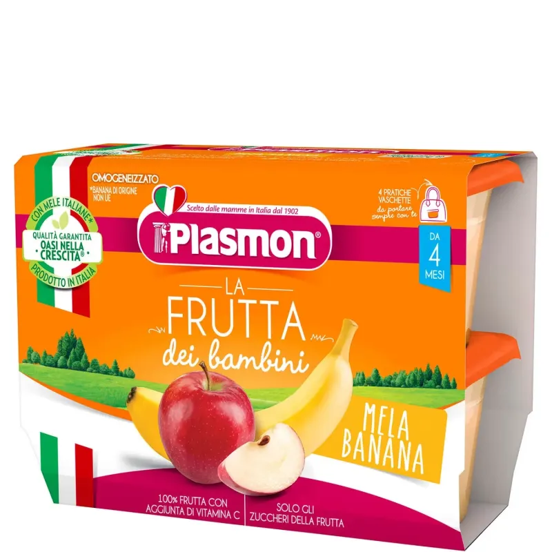 Plasmon Sapori di Natura Mela Banana 4x100g