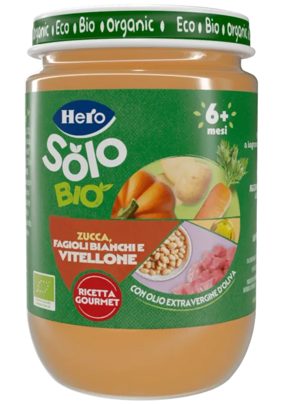 Hero Omogeneizzato Vitellone Zucca Fagioli Bianchi 190gr