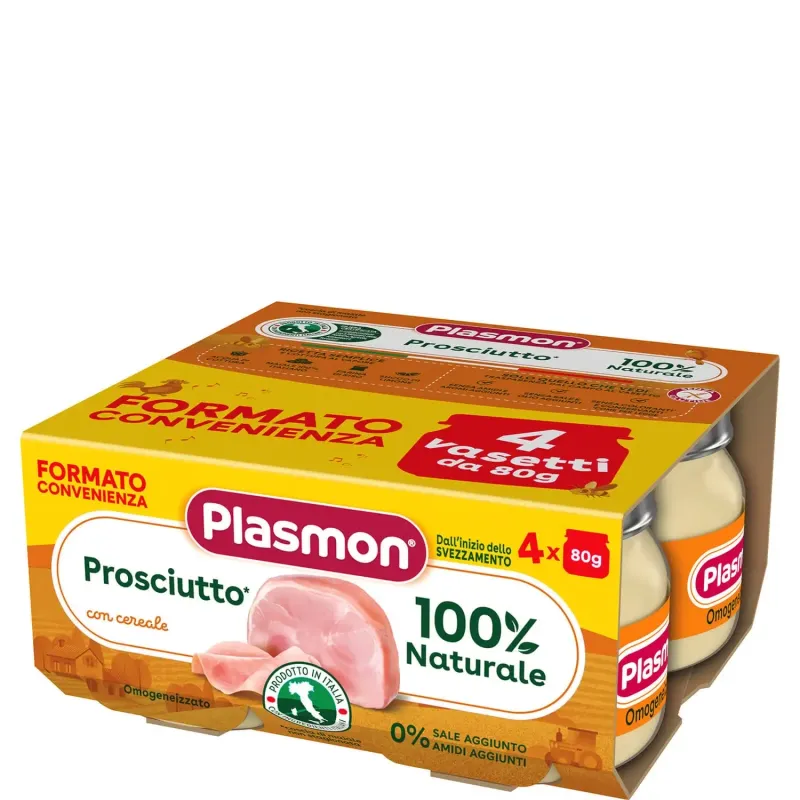 Plasmon Omogeneizzato di Carne Prosciutto 4x80g